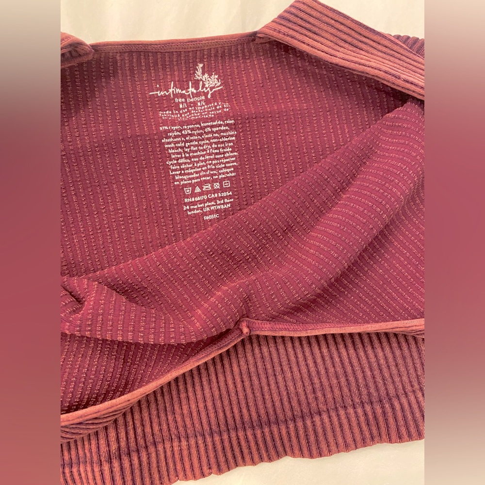 Free People Pink Ribbed Tank Top - Picture 5 of 8